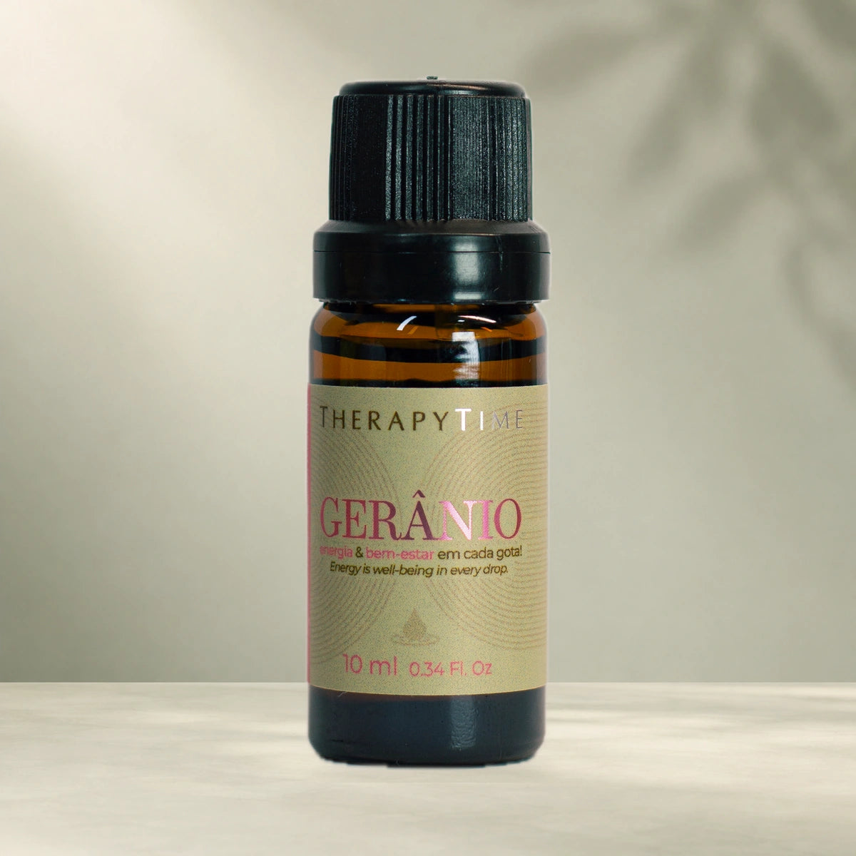 Óleo Essencial de Gerânio - 10 ml — embalagem real