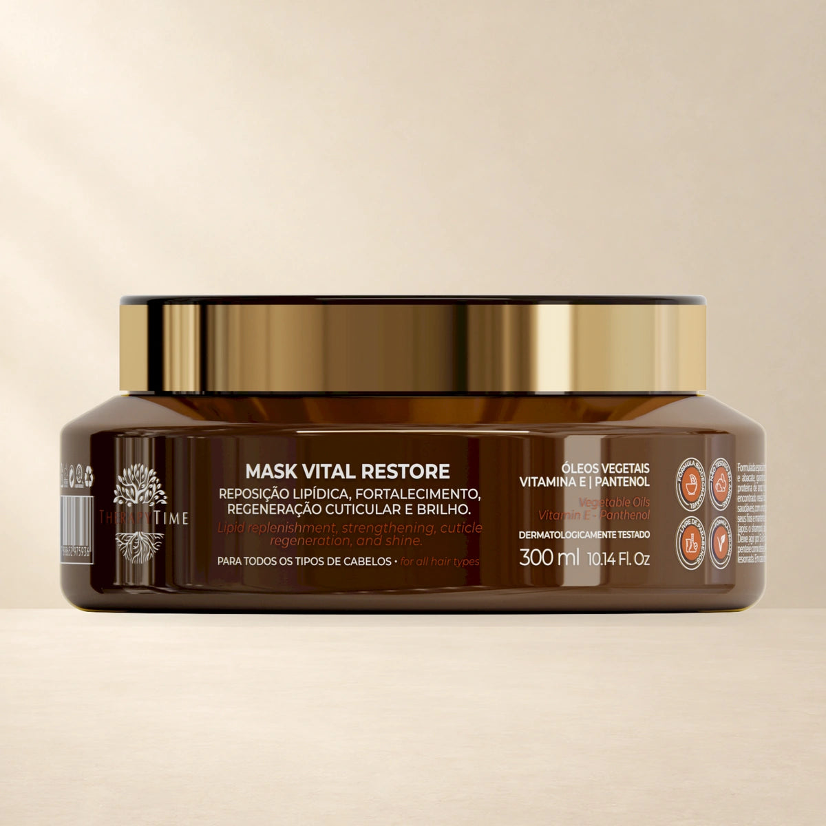 Mask Vital Restore - 300ml — embalagem em estúdio